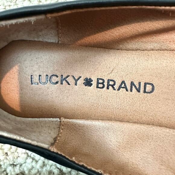 LUCKY BRAND | Black Leather Emmie Ballet Flats Women’s | Size 6.5 - Picture 5 of 7